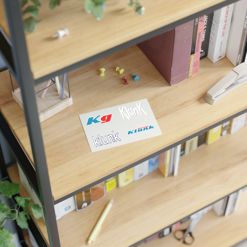 Klunk Garage and Klunk Retro Sticker Sheets