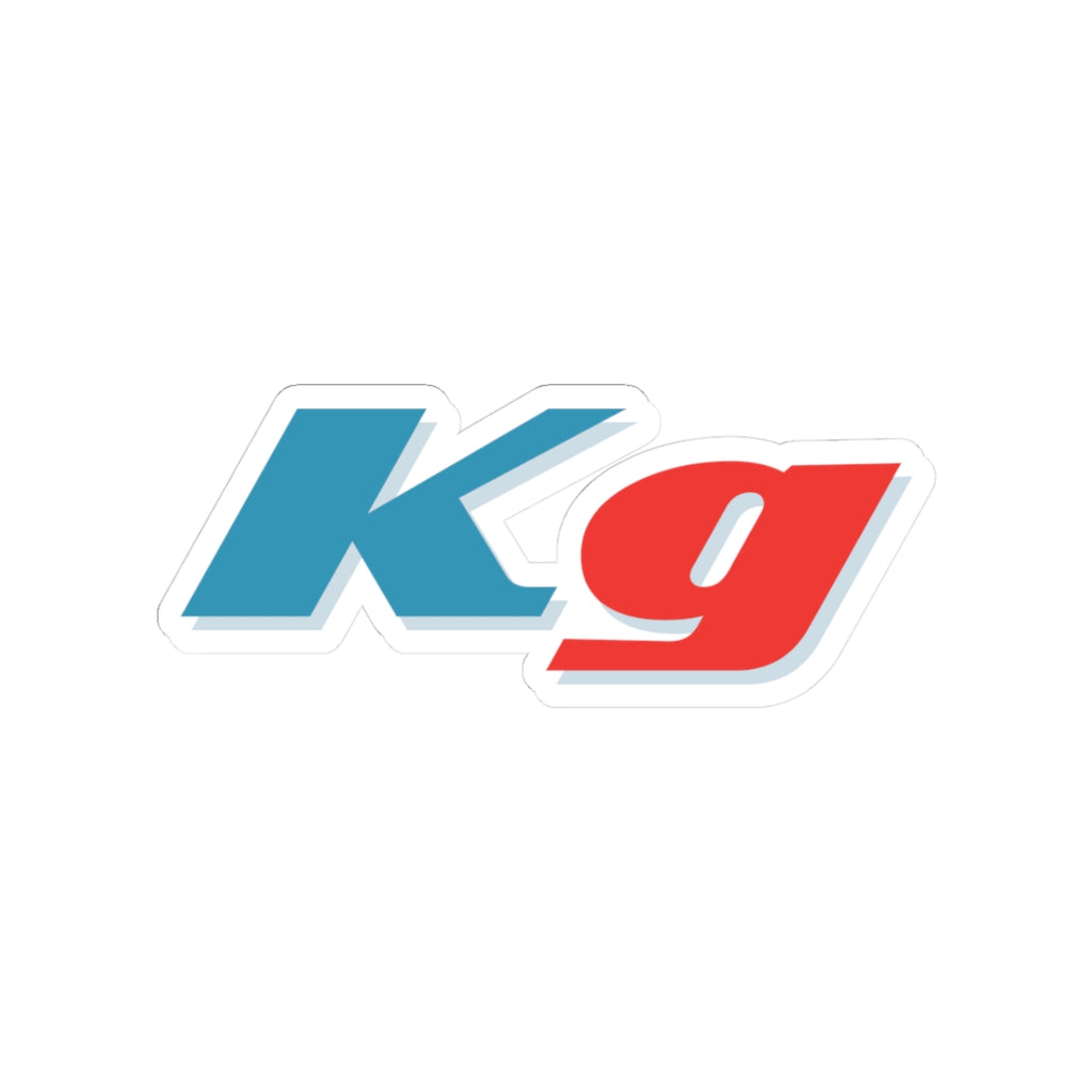 "KG" Sticker