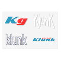 Klunk Garage and Klunk Retro Sticker Sheets