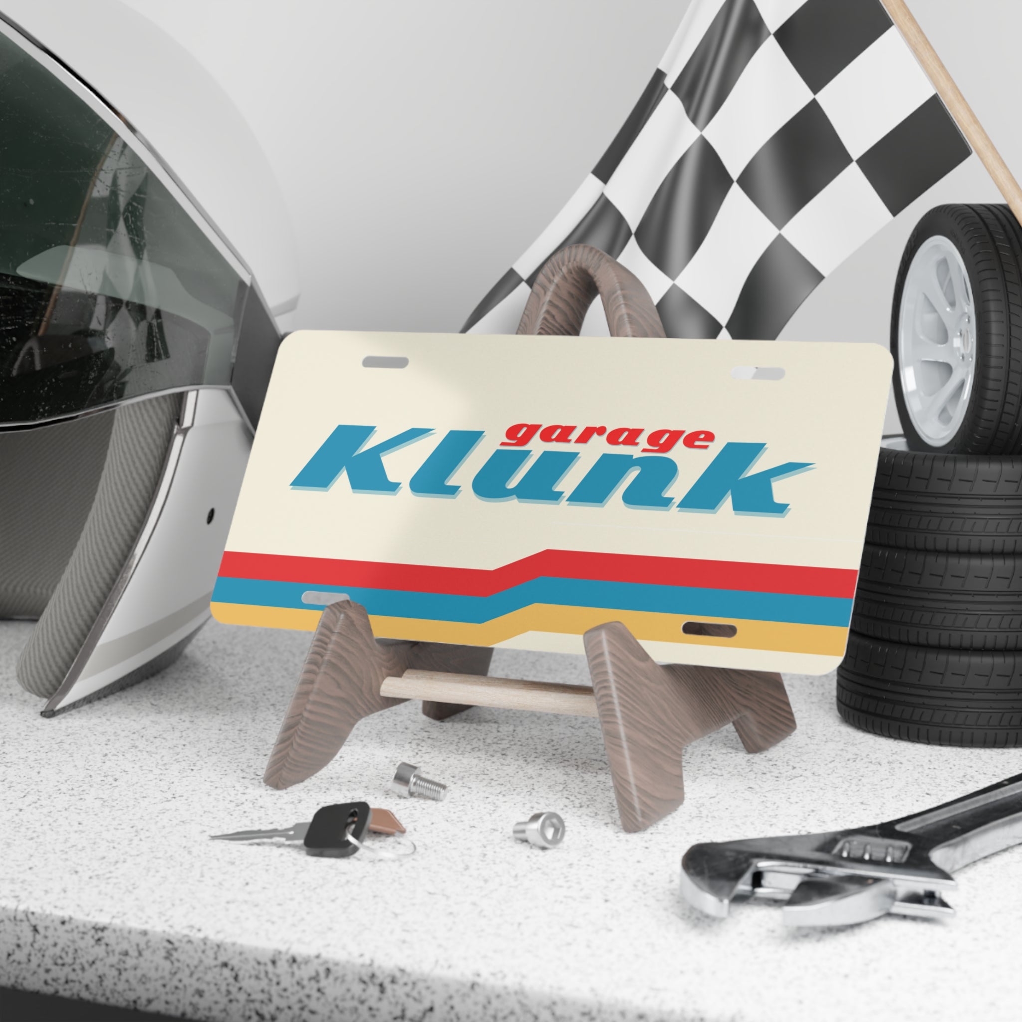 "Klunk Garage" Vanity Plate