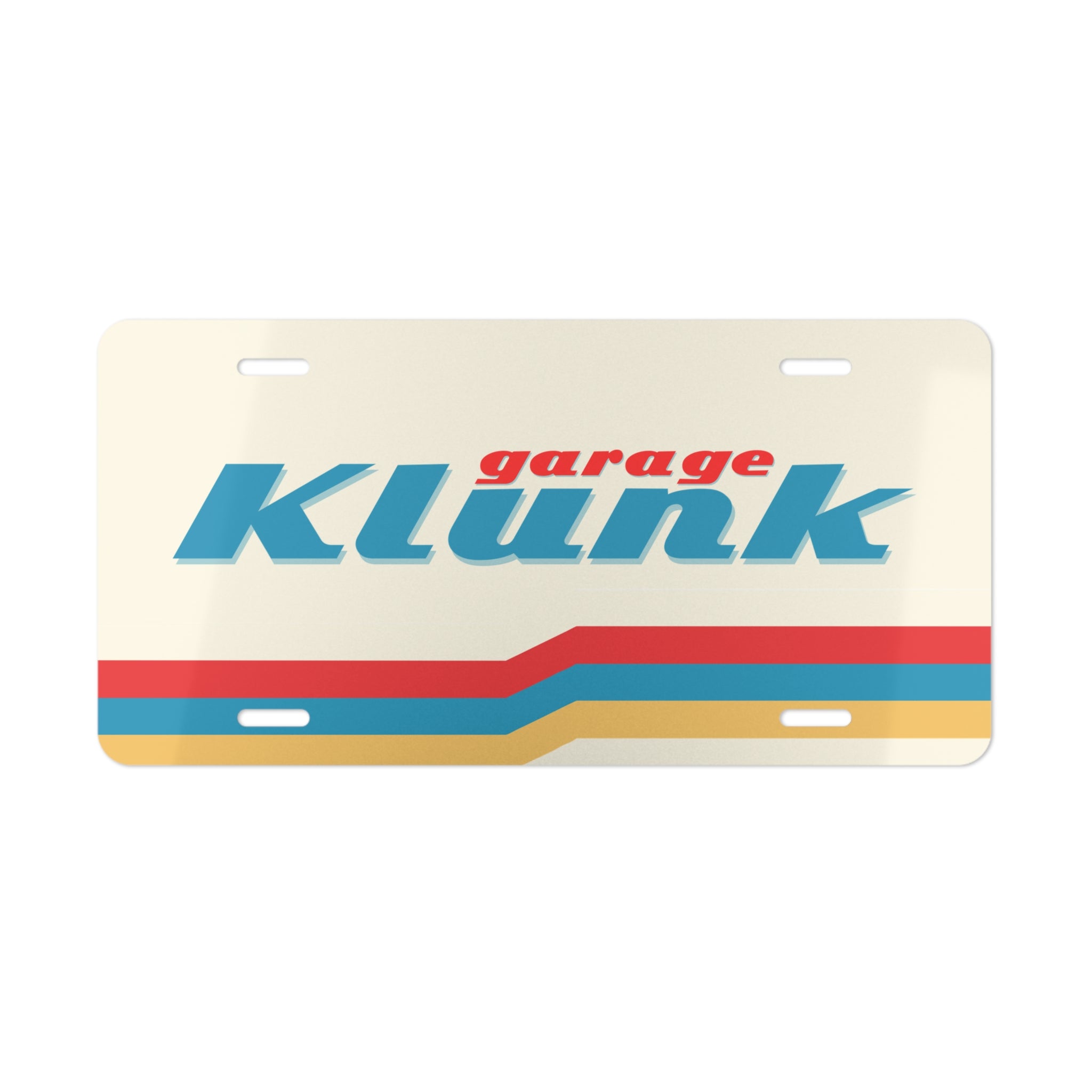 "Klunk Garage" Vanity Plate